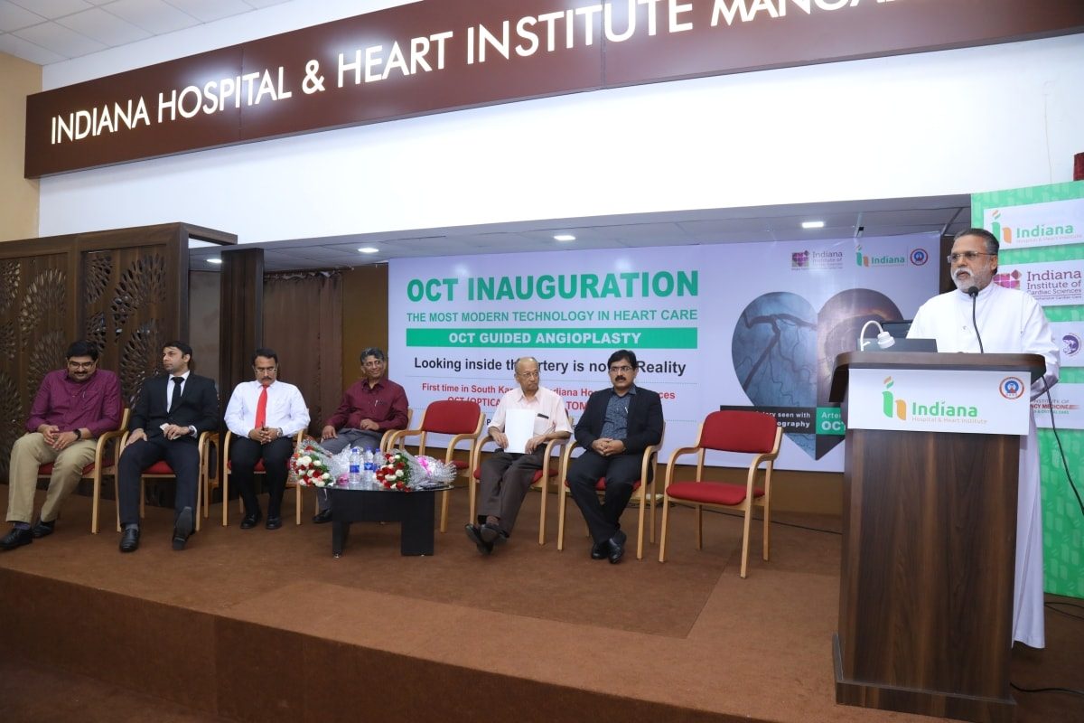 First Time in South Karnataka - Indiana Hospital & Heart Institute - Department of Cardiology launched OCT - Option Coherence Tomography   Image-Guided Angioplasty